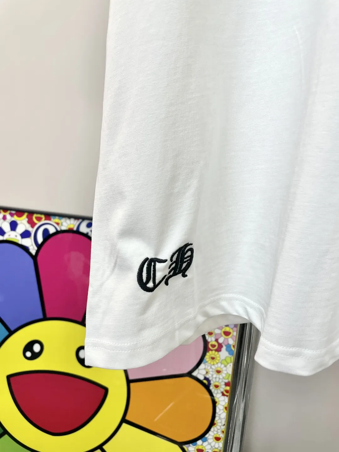 CHROME HEARTS 新作白半袖Tシャツ クロス刺繍 - 画像 (7)