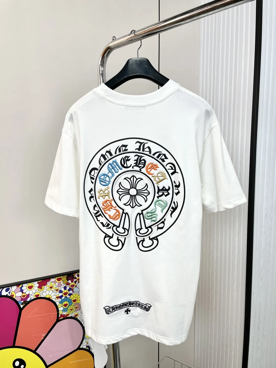 CHROME HEARTS 新作白半袖Tシャツ クロス刺繍 - 画像 (10)