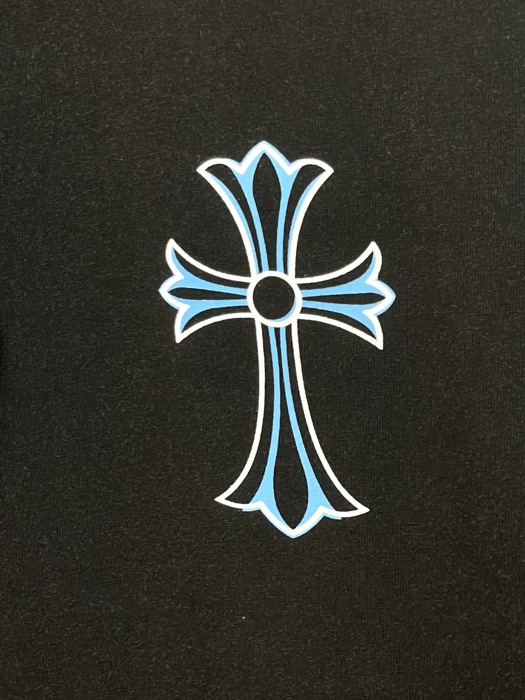 CHROME HEARTS 黒サンスクリットクロス半袖Tシャツ - 画像 (6)