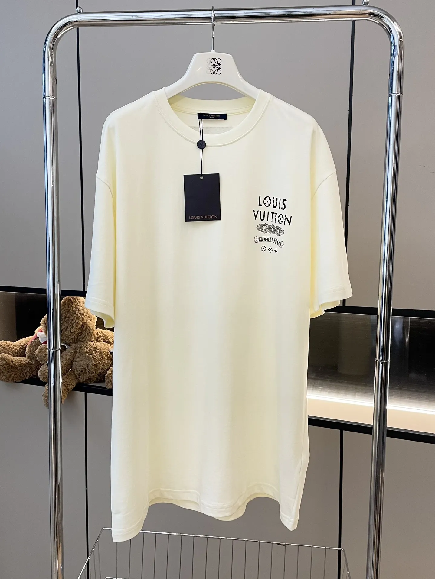 Louis Vuitton×Chrome Hearts新作白半袖Tシャツ