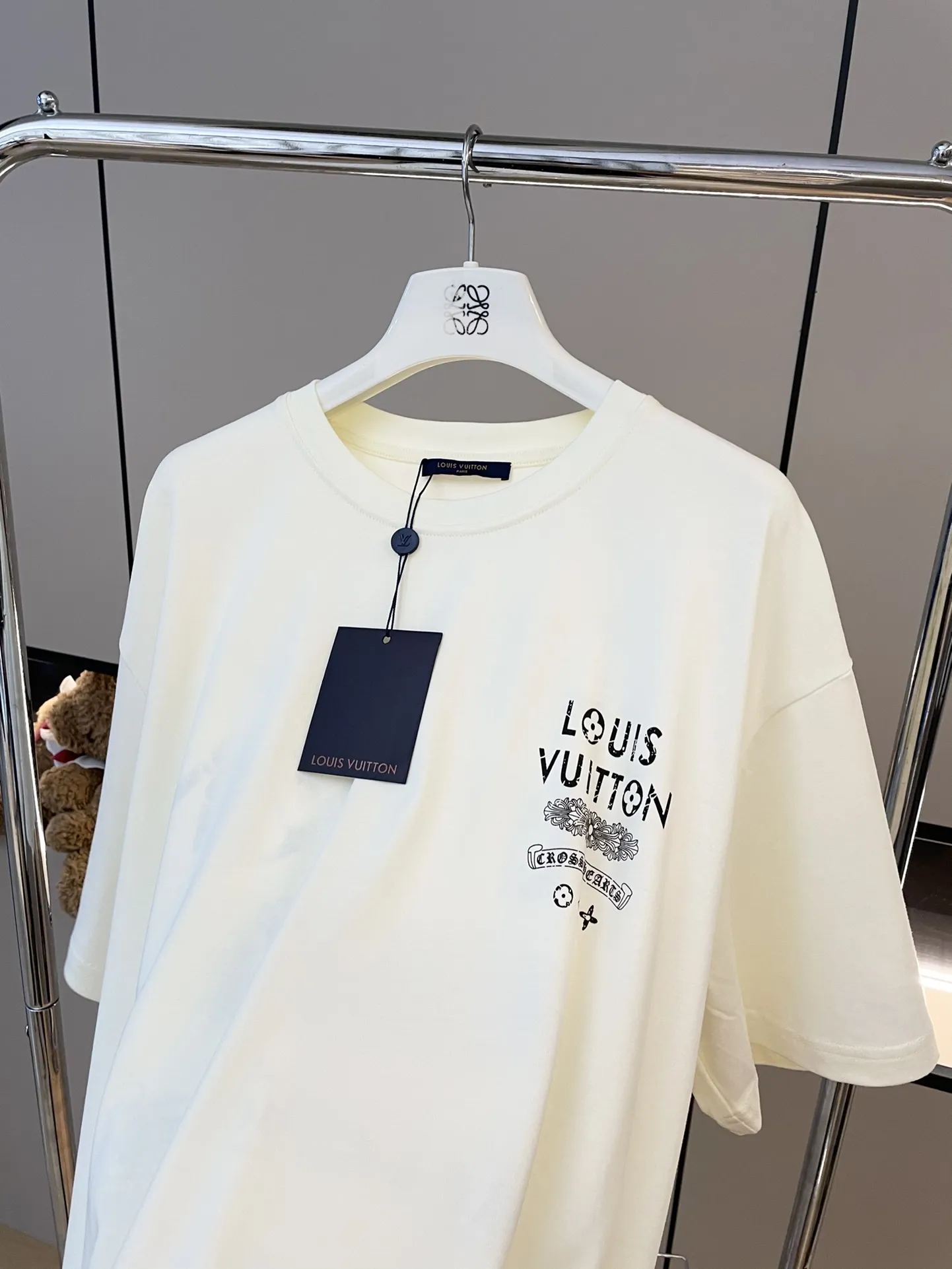 Louis Vuitton×Chrome Hearts新作白半袖Tシャツ - 画像 (5)