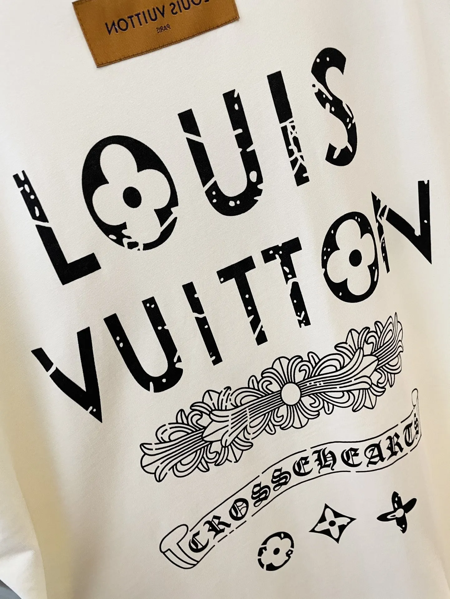 Louis Vuitton×Chrome Hearts新作白半袖Tシャツ - 画像 (6)