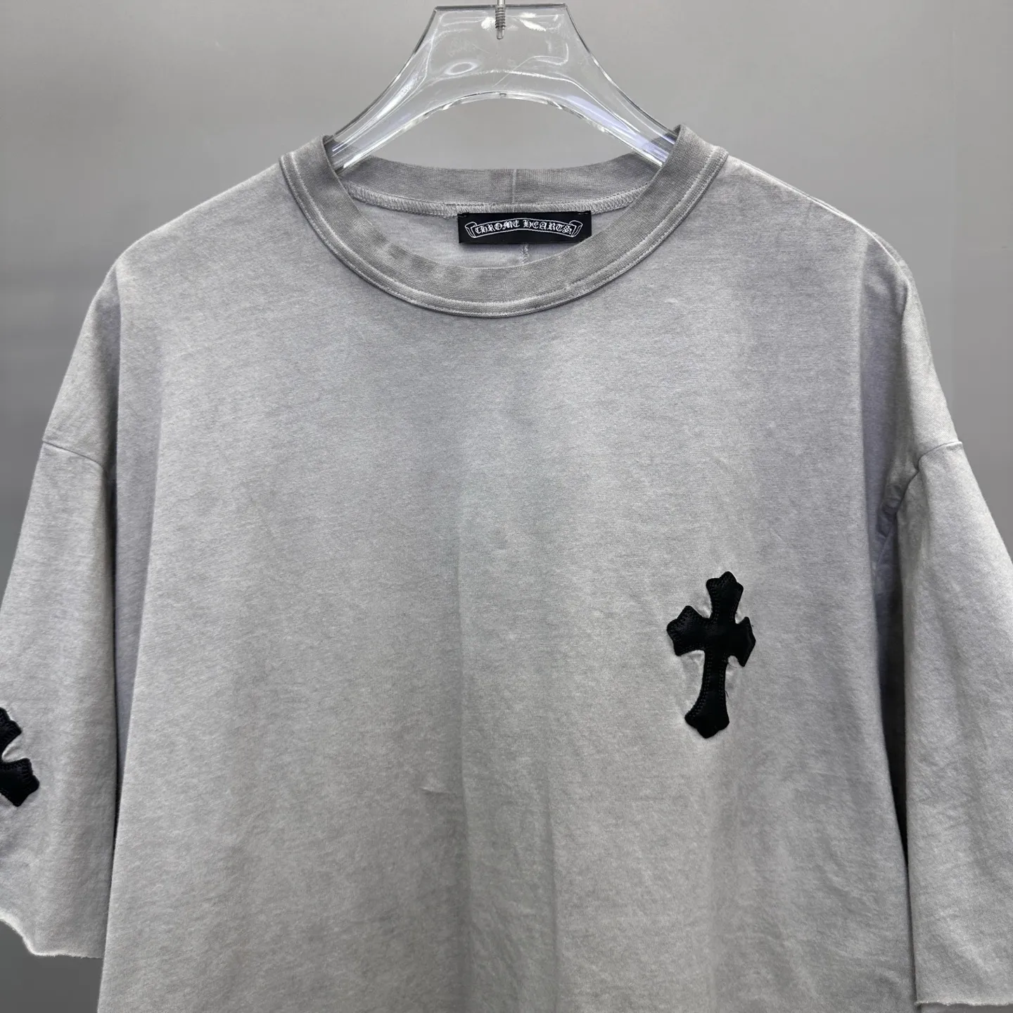 クロスハート新作グレー半袖Tシャツ - 画像 (8)