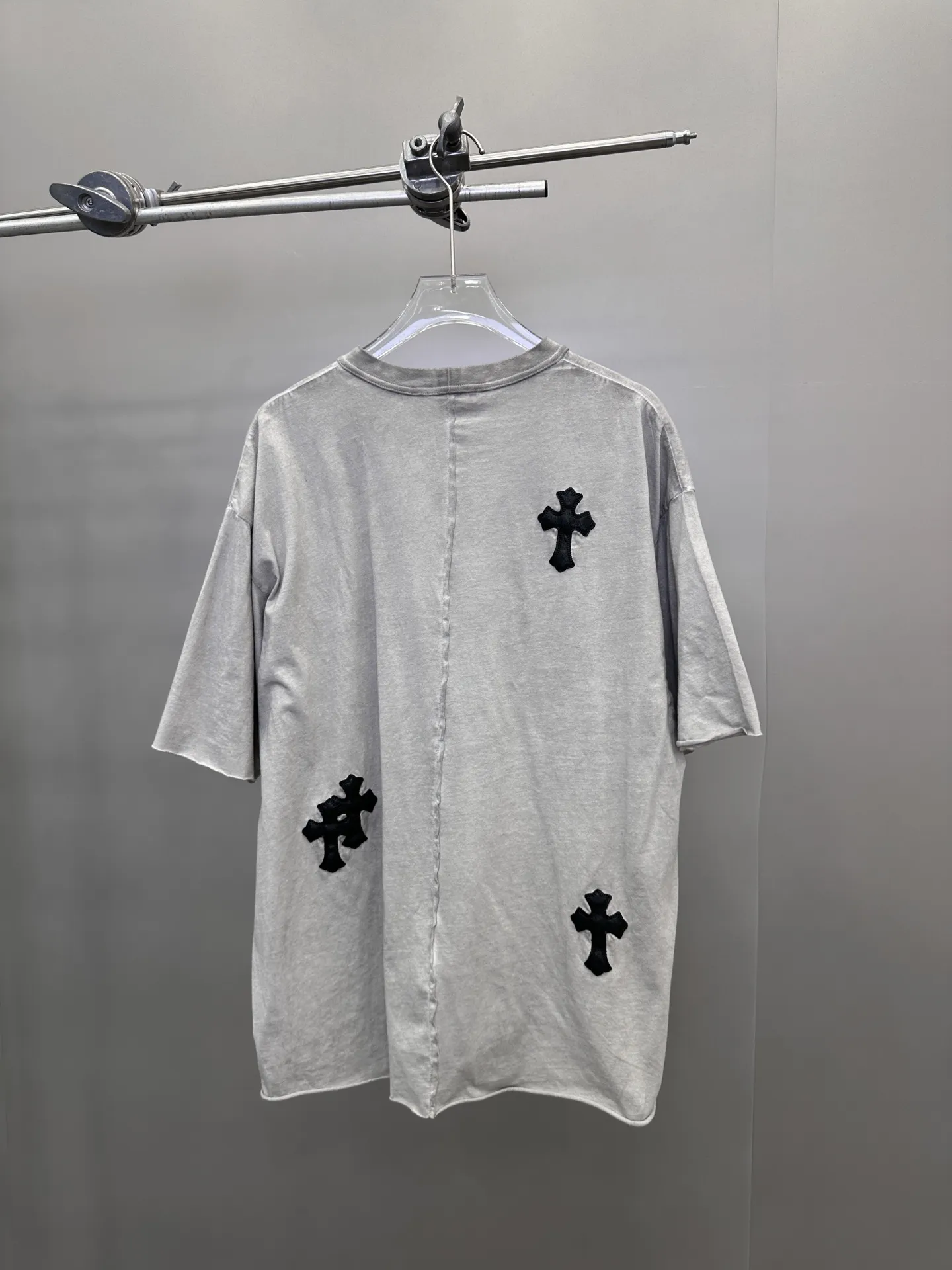 クロスハート新作グレー半袖Tシャツ - 画像 (9)