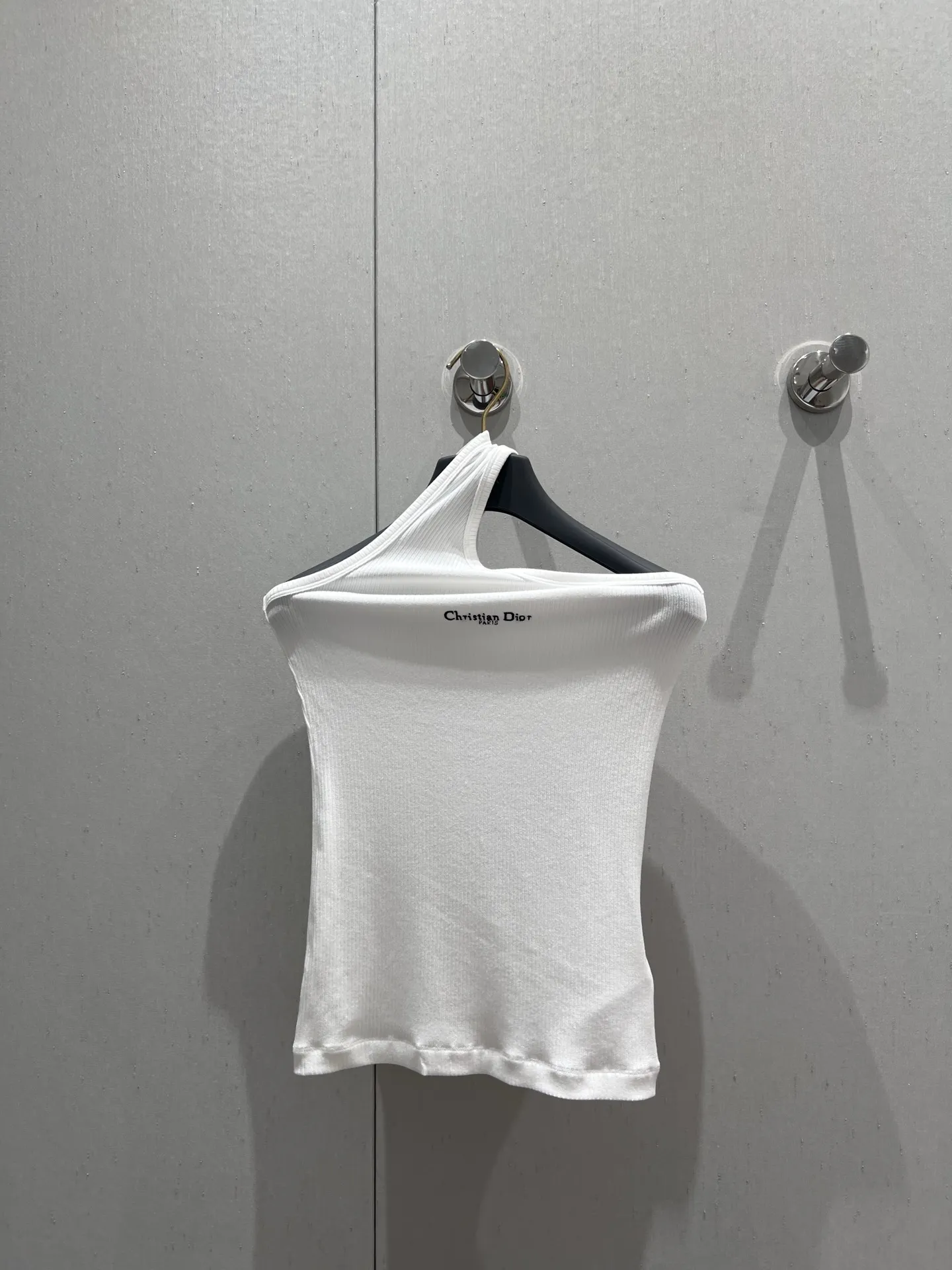 Christian Dior 白 不規則な編み物ベスト