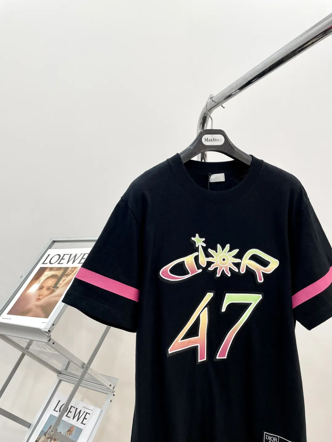 DIORクリスチャンディオール黒半袖Tシャツ新作 - 画像 (3)