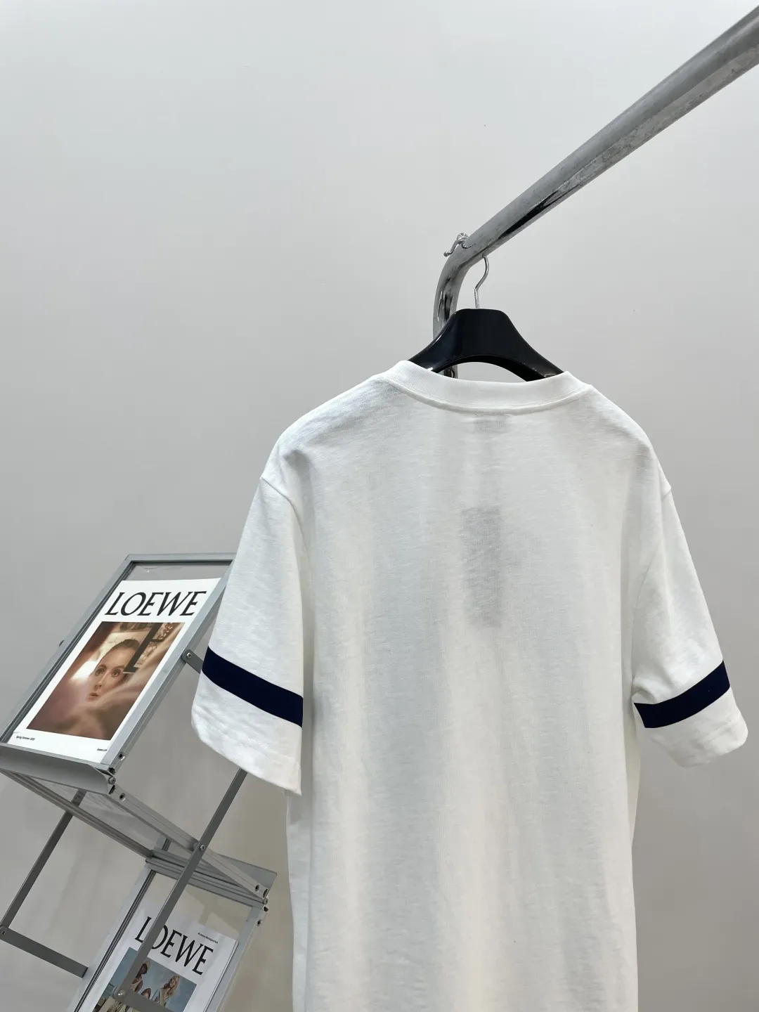 DIORクリスチャンディオール白黒ストライプ半袖Tシャツ - 画像 (9)