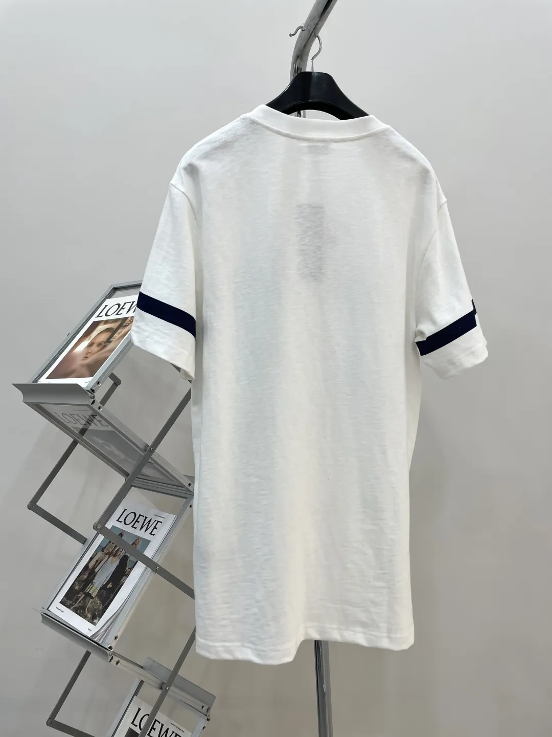 DIORクリスチャンディオール白黒ストライプ半袖Tシャツ - 画像 (10)