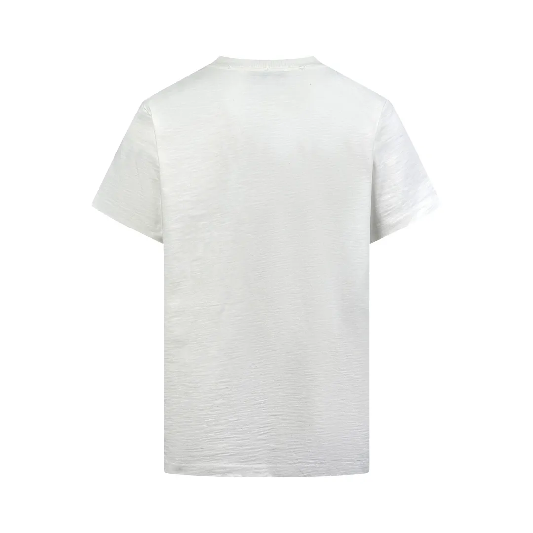 Dior新作白黒毛巾绣半袖Tシャツ - 画像 (3)