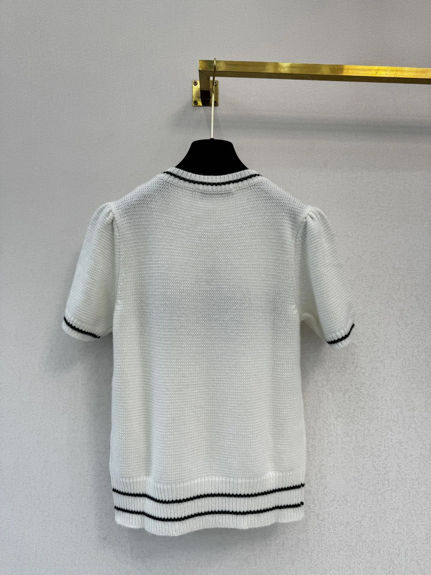 Christian Dior 白 編み物半袖Tシャツ - 画像 (7)
