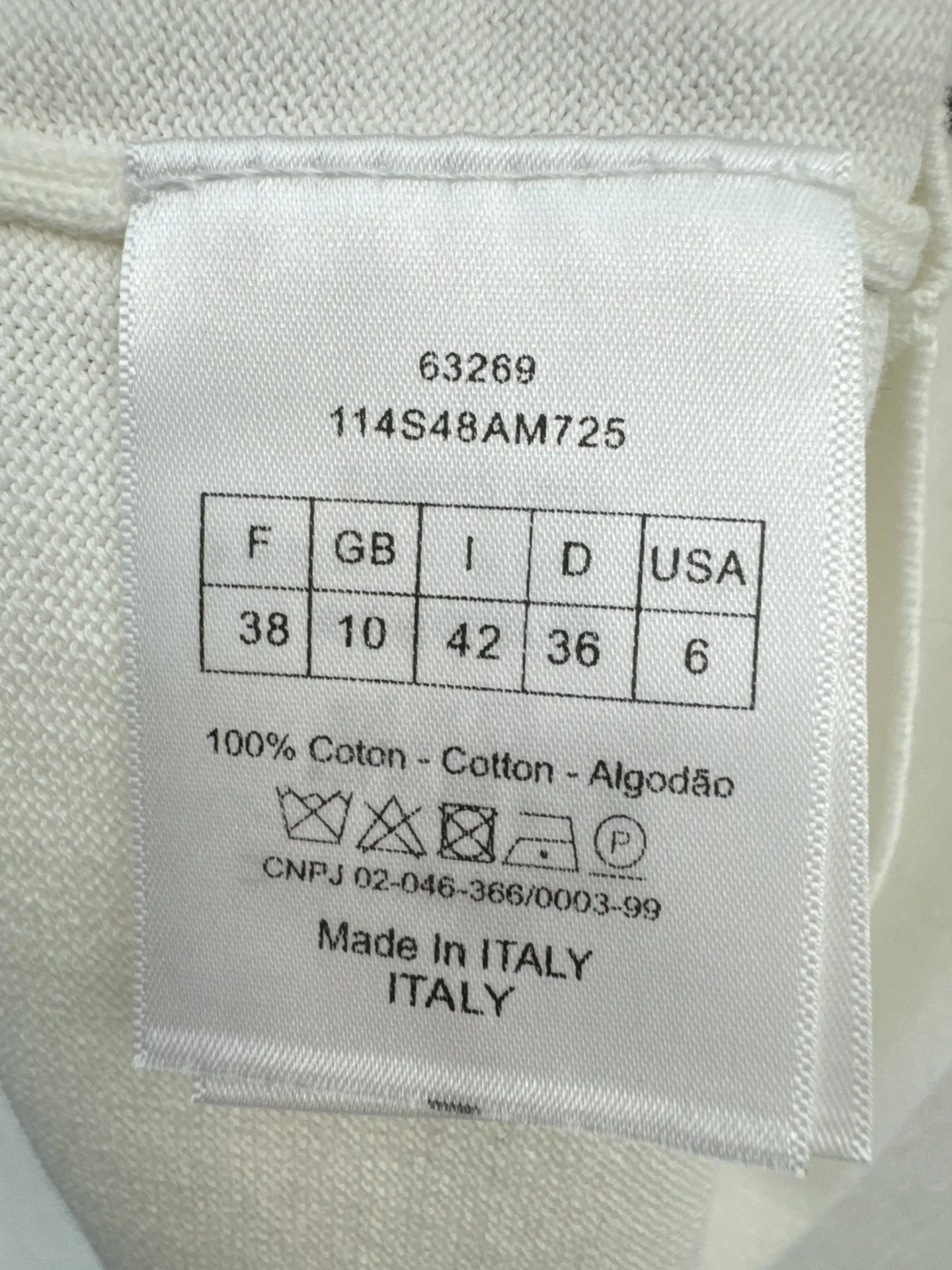 CHRISTIAN DIOR 白 半袖Tシャツ 星ストライプ - 画像 (6)