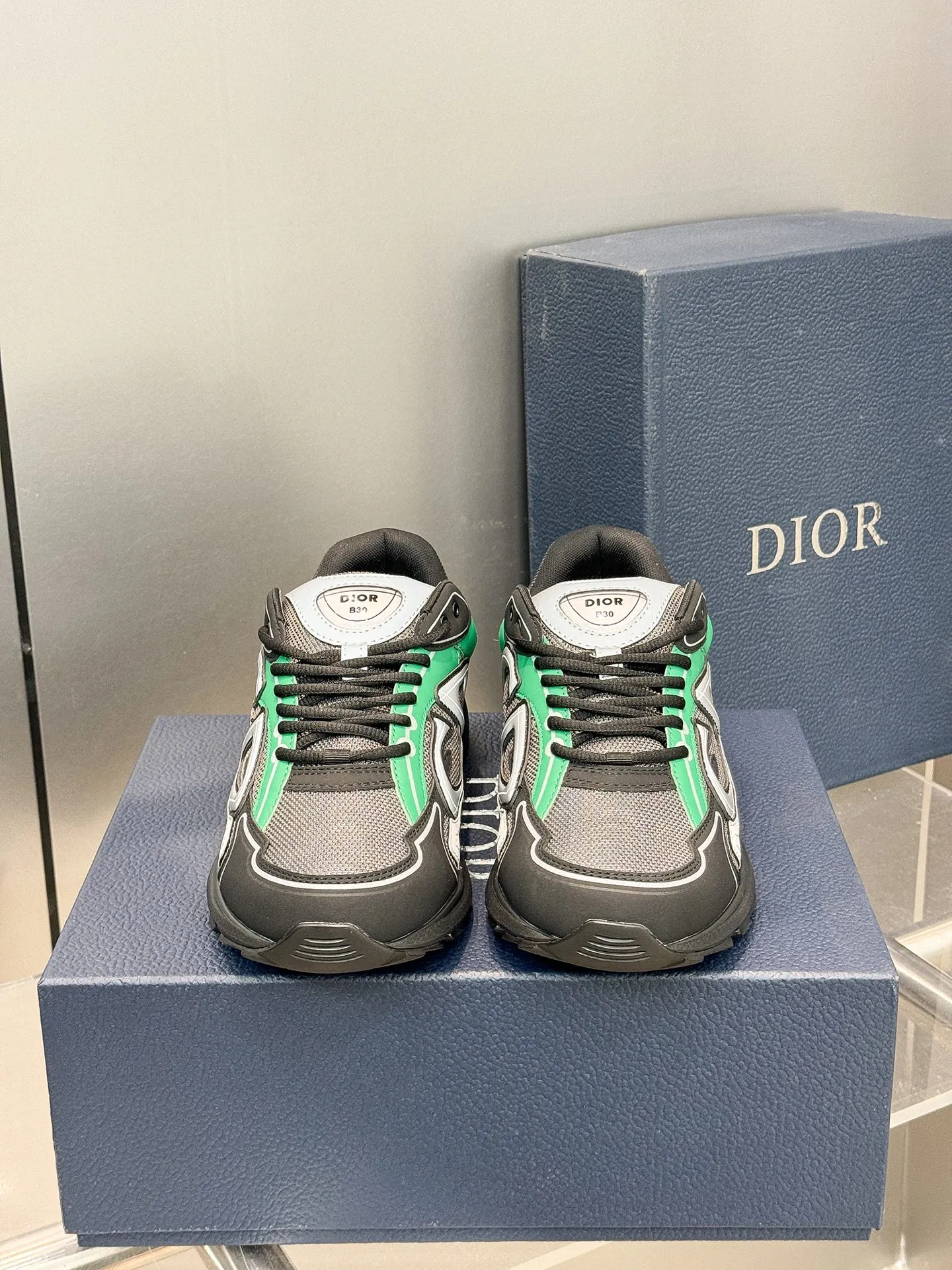 Christian Dior B30 グリーン レトロスニーカー - 画像 (4)