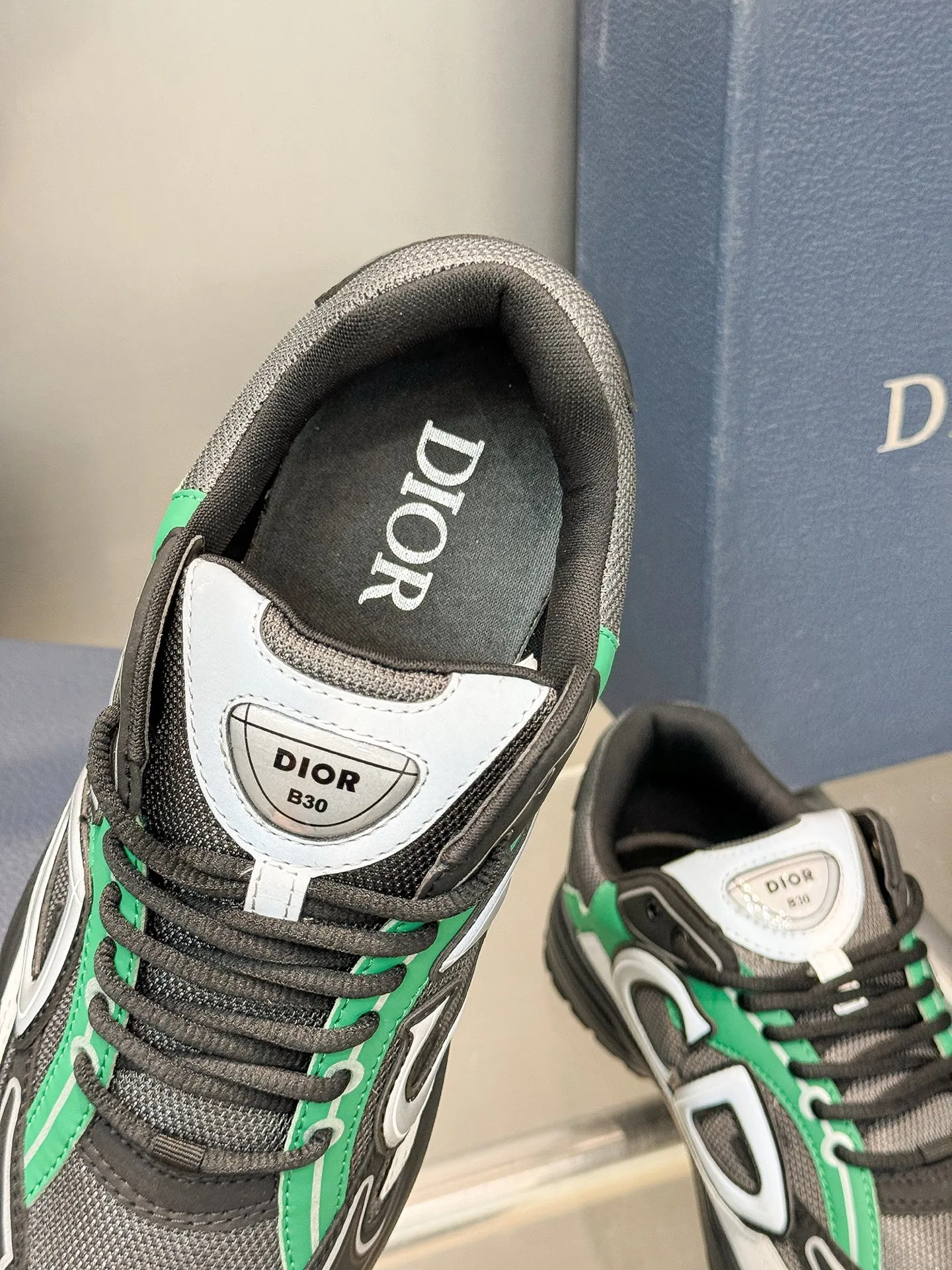 Christian Dior B30 グリーン レトロスニーカー - 画像 (5)