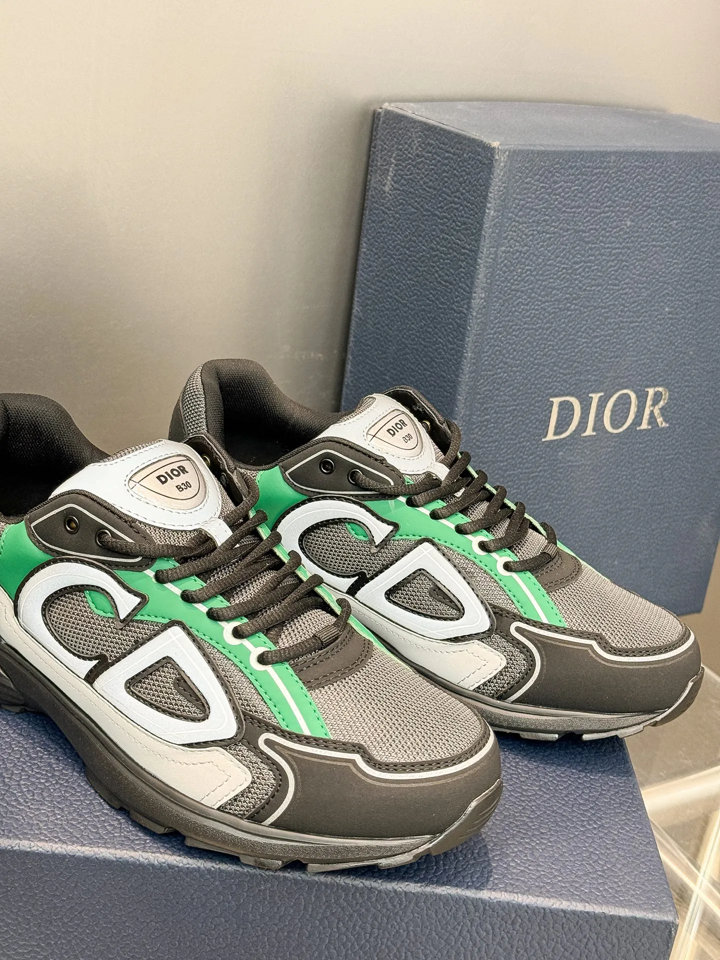 Christian Dior B30 グリーン レトロスニーカー - 画像 (7)