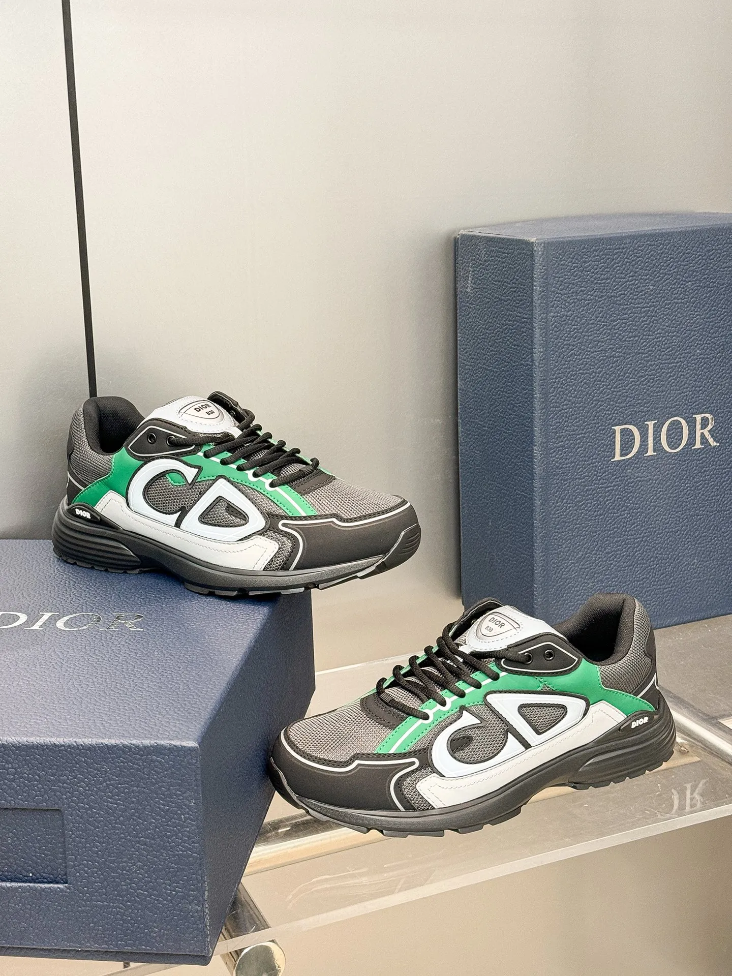 Christian Dior B30 グリーン レトロスニーカー - 画像 (8)