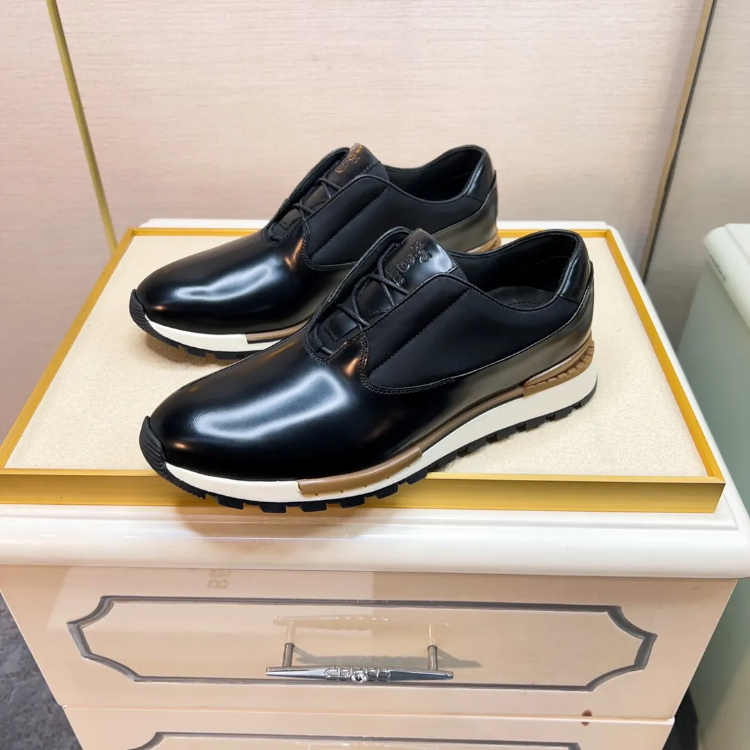 Berluti ブラックレザースニーカー - 画像 (7)