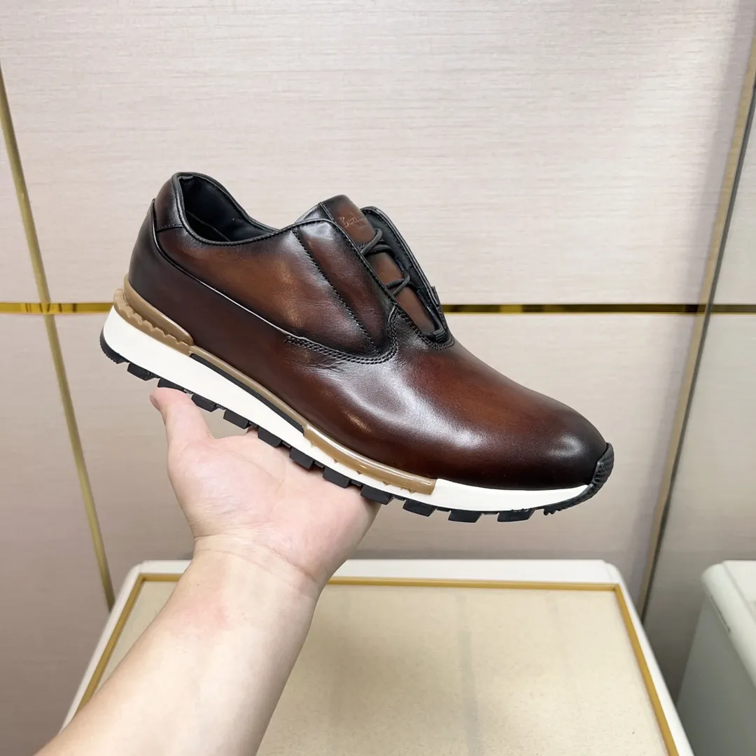 Berluti ブルーティ 男性用スニーカー 茶色 38-45サイズ - 画像 (3)