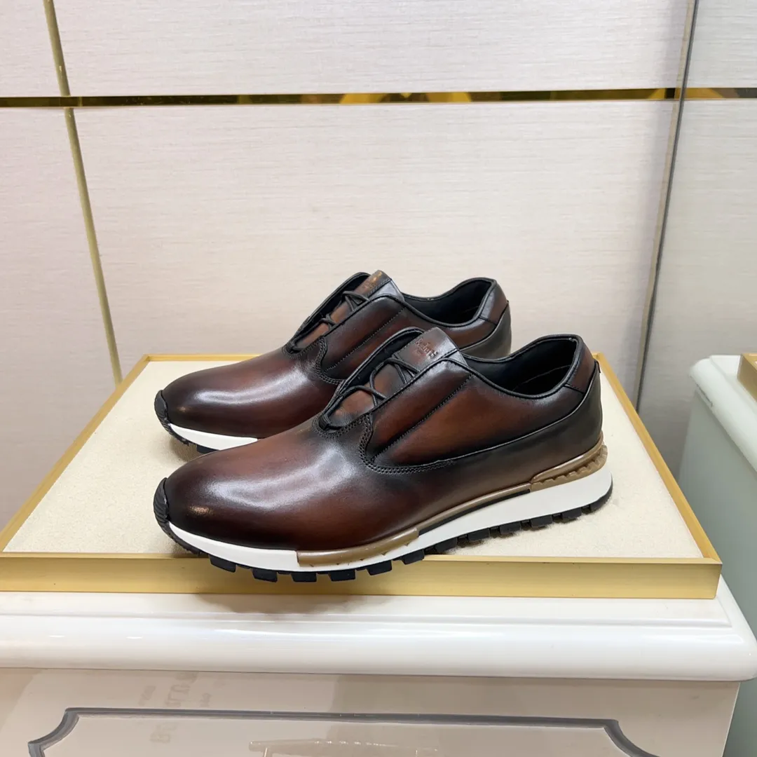 Berluti ブルーティ 男性用スニーカー 茶色 38-45サイズ - 画像 (9)