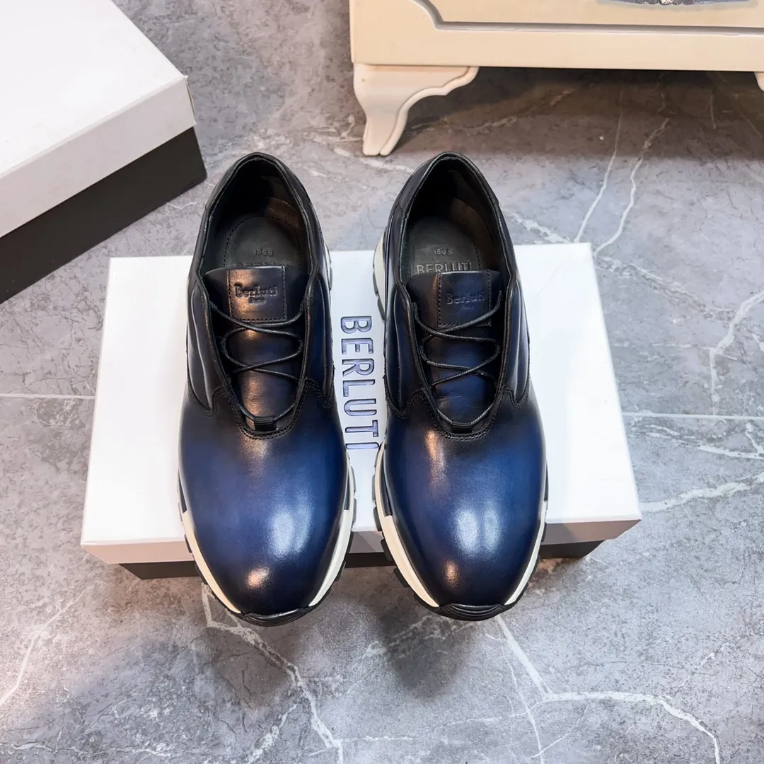 Berluti ブルーティ 男性スニーカー 青色 38-45サイズ - 画像 (5)