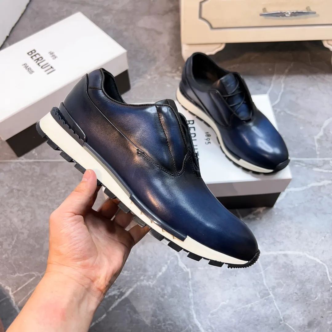 Berluti ブルーティ 男性スニーカー 青色 38-45サイズ - 画像 (6)