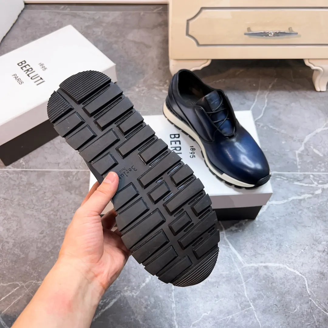 Berluti ブルーティ 男性スニーカー 青色 38-45サイズ - 画像 (9)