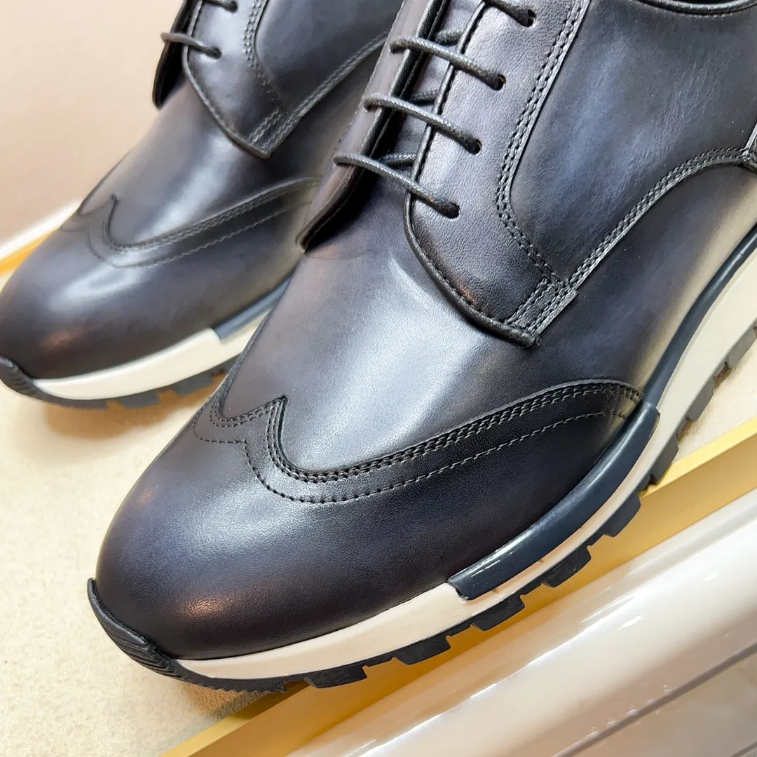 Berluti ブルーティ 黒 レースアップスニーカー - 画像 (7)