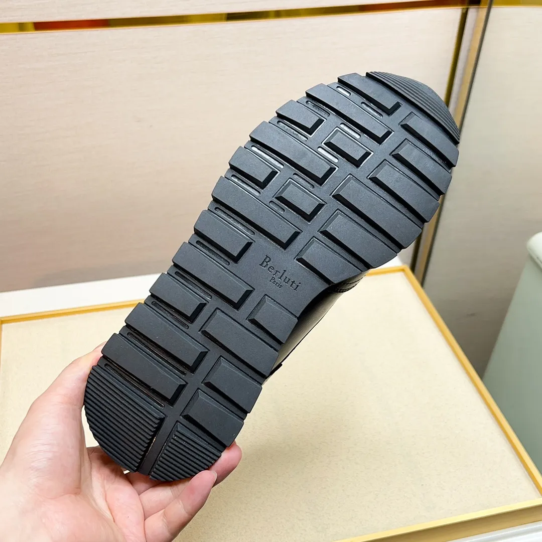 Berluti ブルーティ 黒 レースアップスニーカー - 画像 (10)