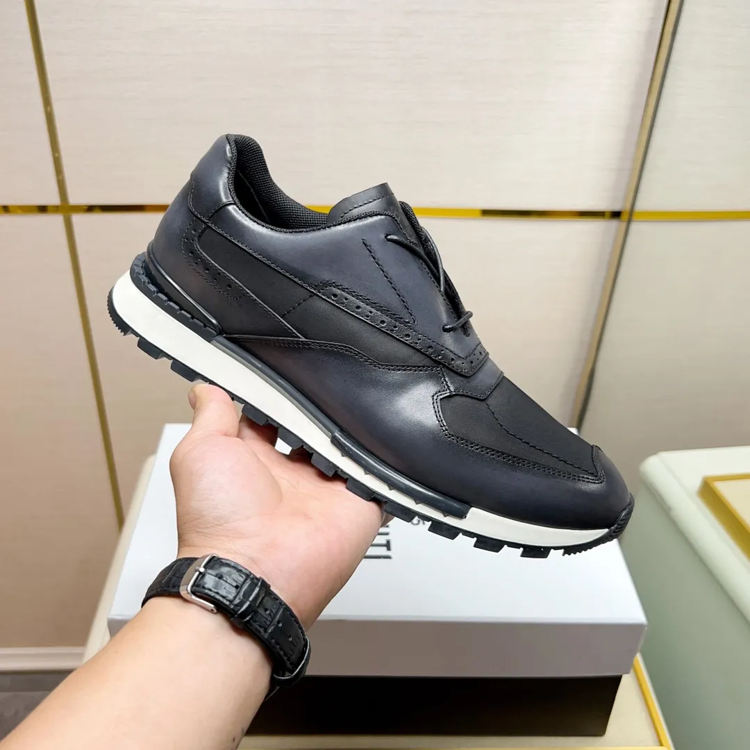 Berluti ブルーティ黒レザースニーカー - 画像 (3)