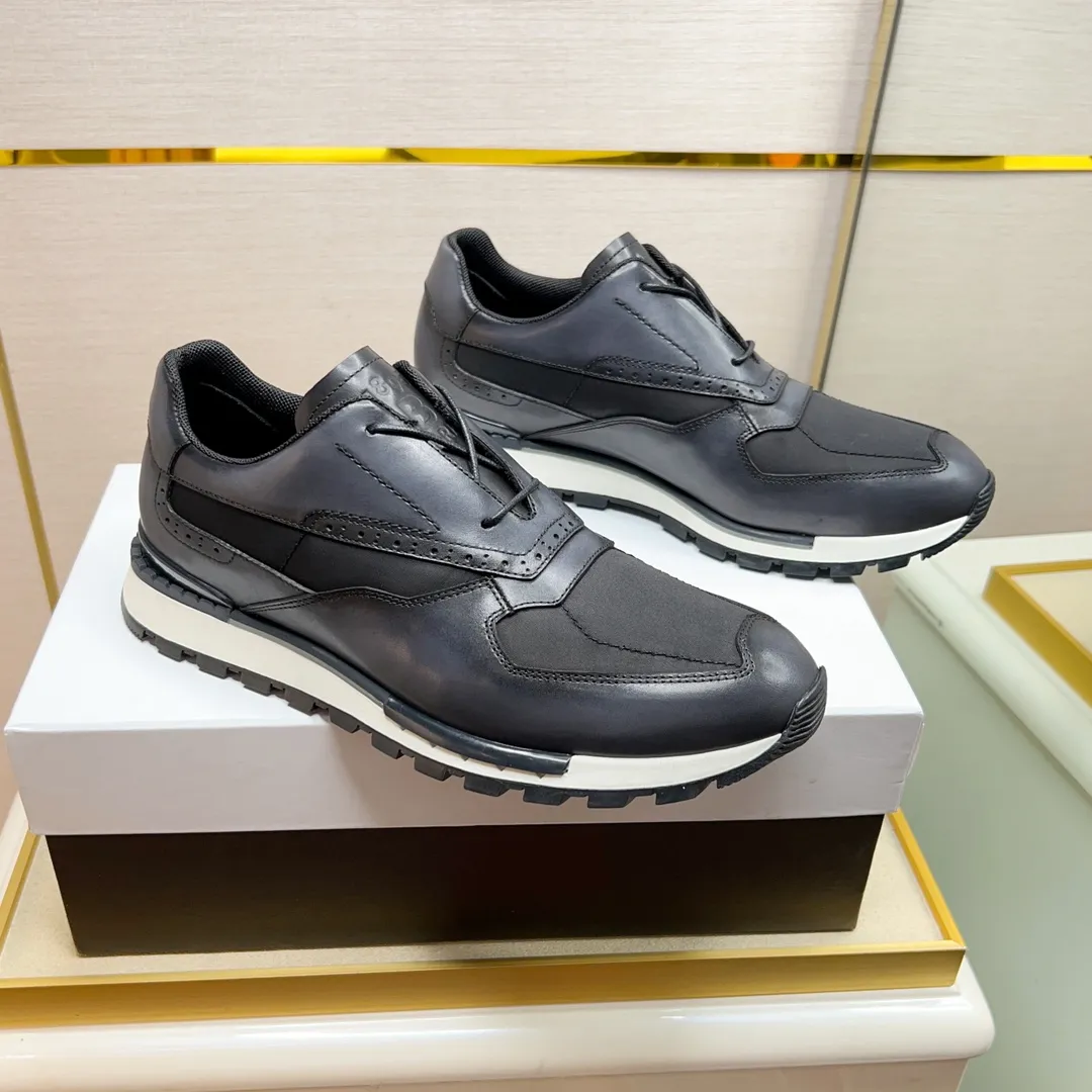 Berluti ブルーティ黒レザースニーカー - 画像 (5)