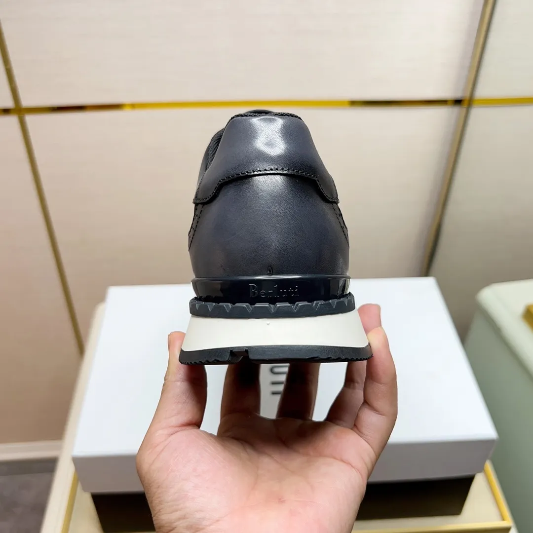 Berluti ブルーティ黒レザースニーカー - 画像 (8)