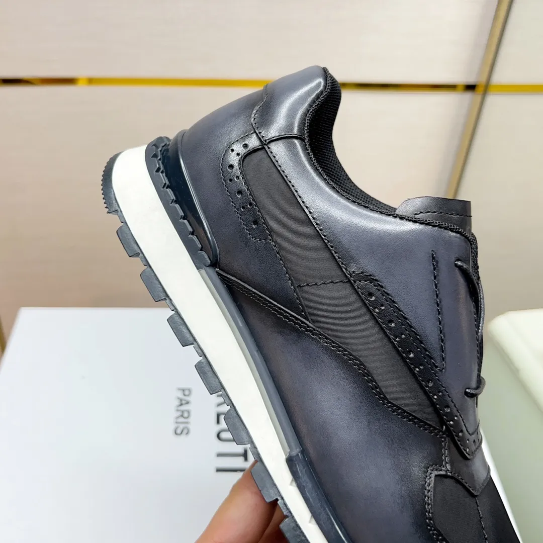 Berluti ブルーティ黒レザースニーカー - 画像 (9)
