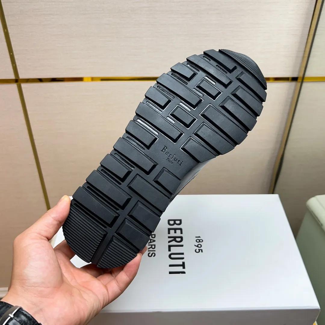 Berluti ブルーティ黒レザースニーカー - 画像 (10)