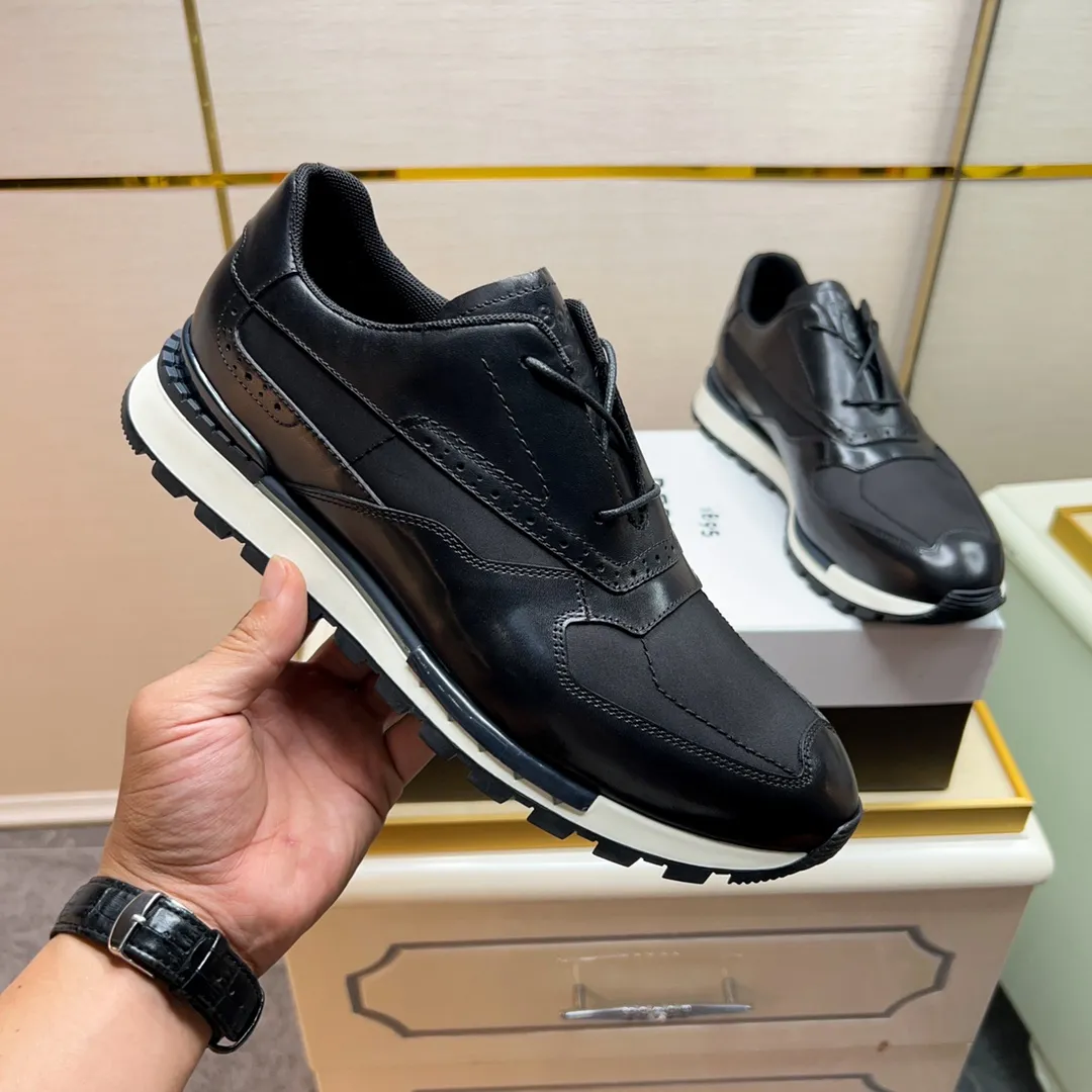 Berluti ブルーティ 黒 レザースニーカー - 画像 (4)