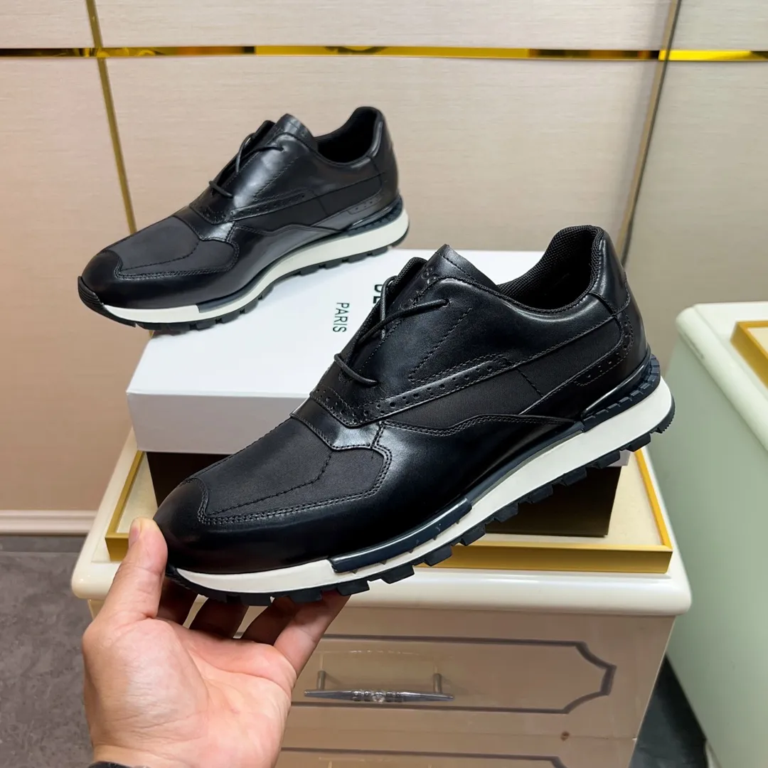 Berluti ブルーティ 黒 レザースニーカー - 画像 (5)