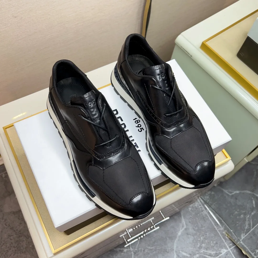 Berluti ブルーティ 黒 レザースニーカー - 画像 (7)