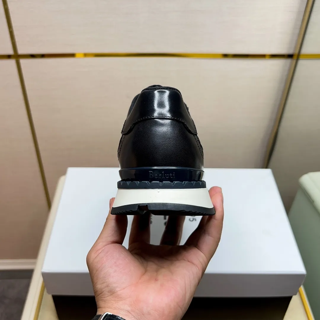 Berluti ブルーティ 黒 レザースニーカー - 画像 (9)