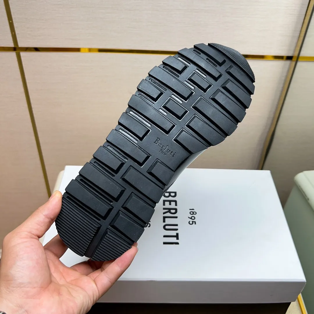 Berluti ブルーティ 黒 レザースニーカー - 画像 (10)