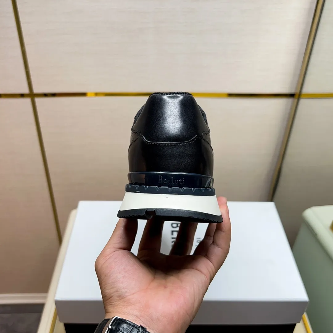Berluti ブルーティ黒レザースニーカー - 画像 (8)