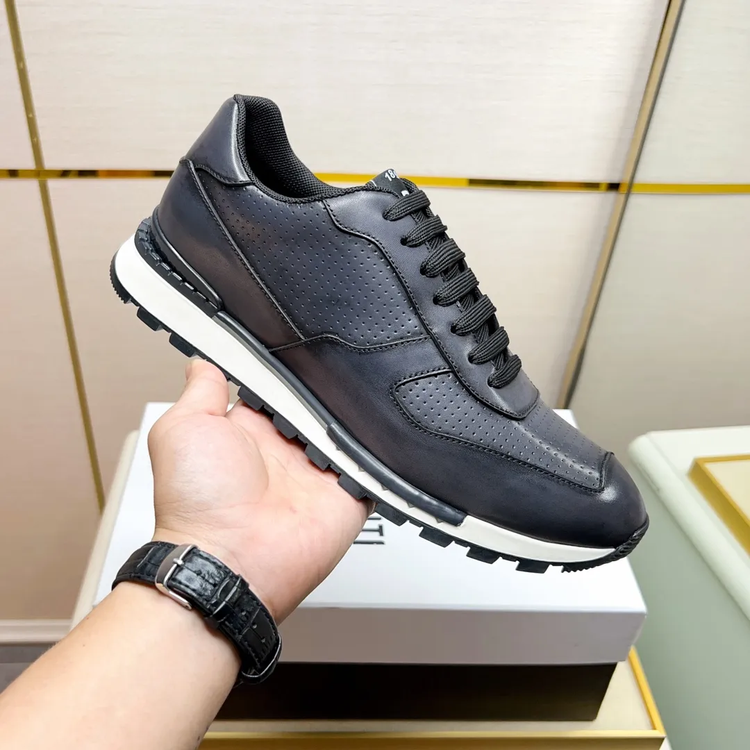 Berluti ブルーティ黒レザースニーカー - 画像 (3)