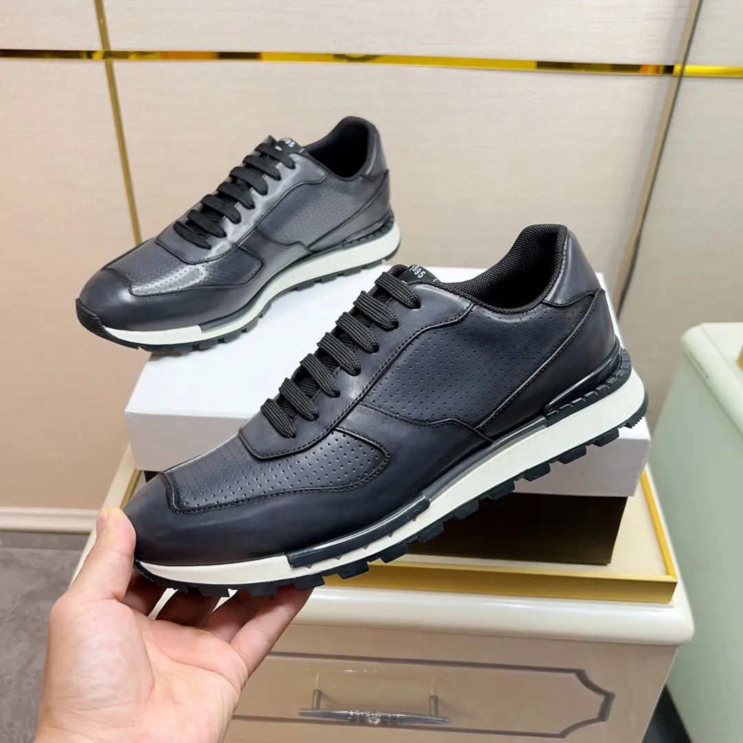 Berluti ブルーティ黒レザースニーカー - 画像 (4)