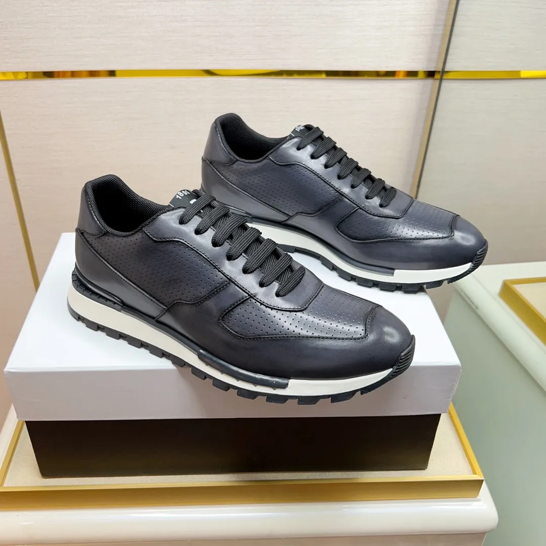 Berluti ブルーティ黒レザースニーカー - 画像 (6)