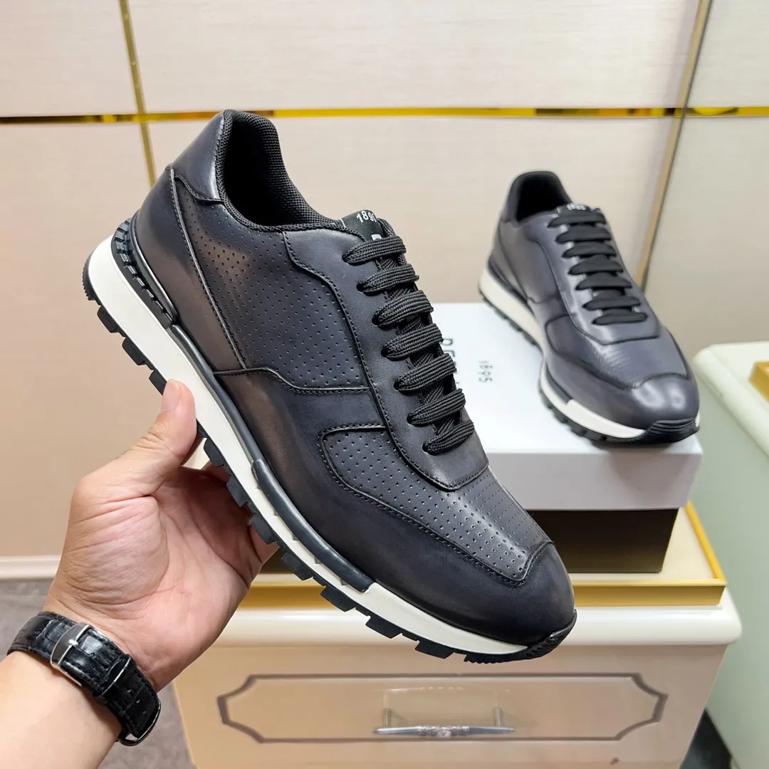 Berluti ブルーティ黒レザースニーカー - 画像 (7)