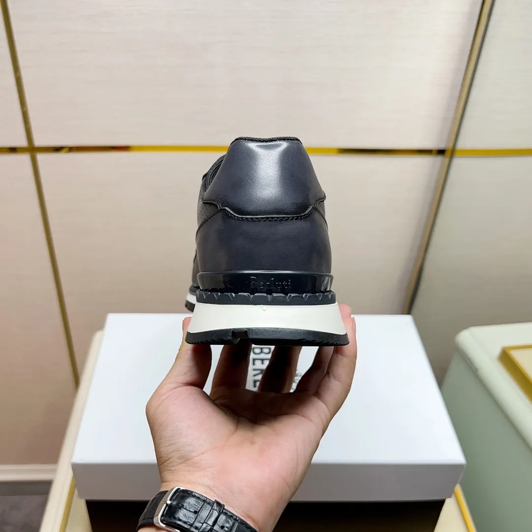 Berluti ブルーティ黒レザースニーカー - 画像 (9)