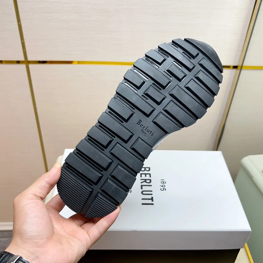 Berluti ブルーティ黒レザースニーカー - 画像 (10)