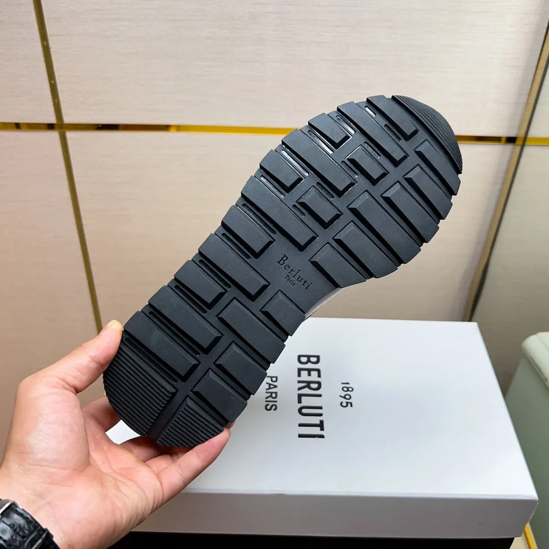 Berluti ブルーティ茶色レザースニーカー - 画像 (9)