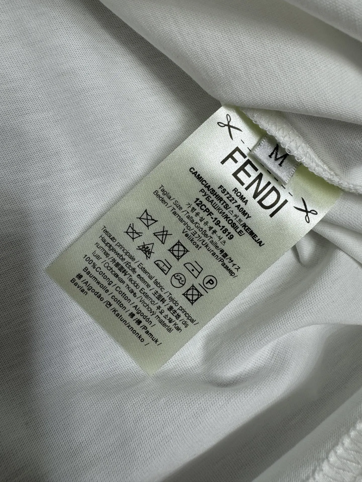 FEN*I新作アルファベット半袖Tシャツ白ピンク - 画像 (10)