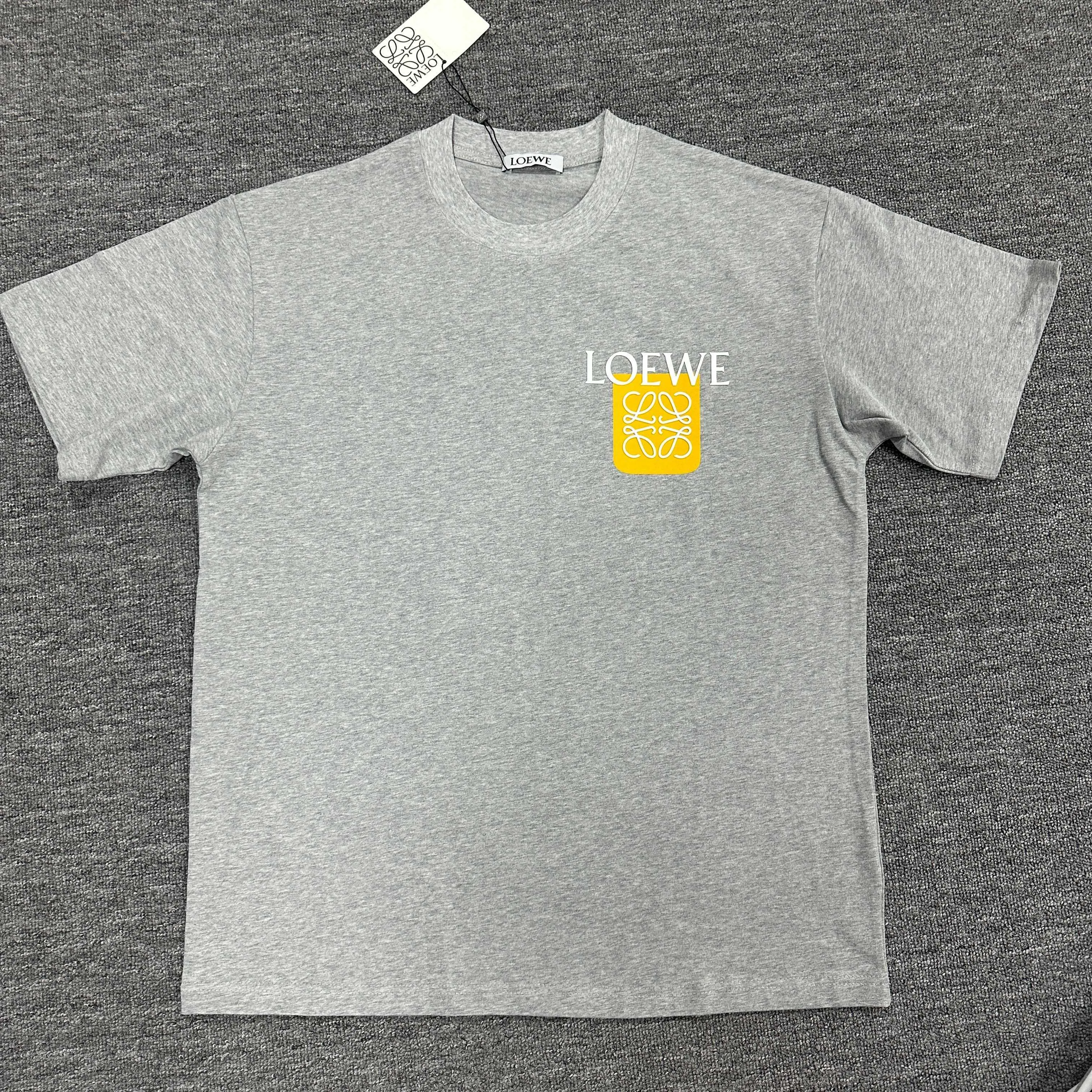 Loewe 2025春夏 グレー シンプルTシャツ