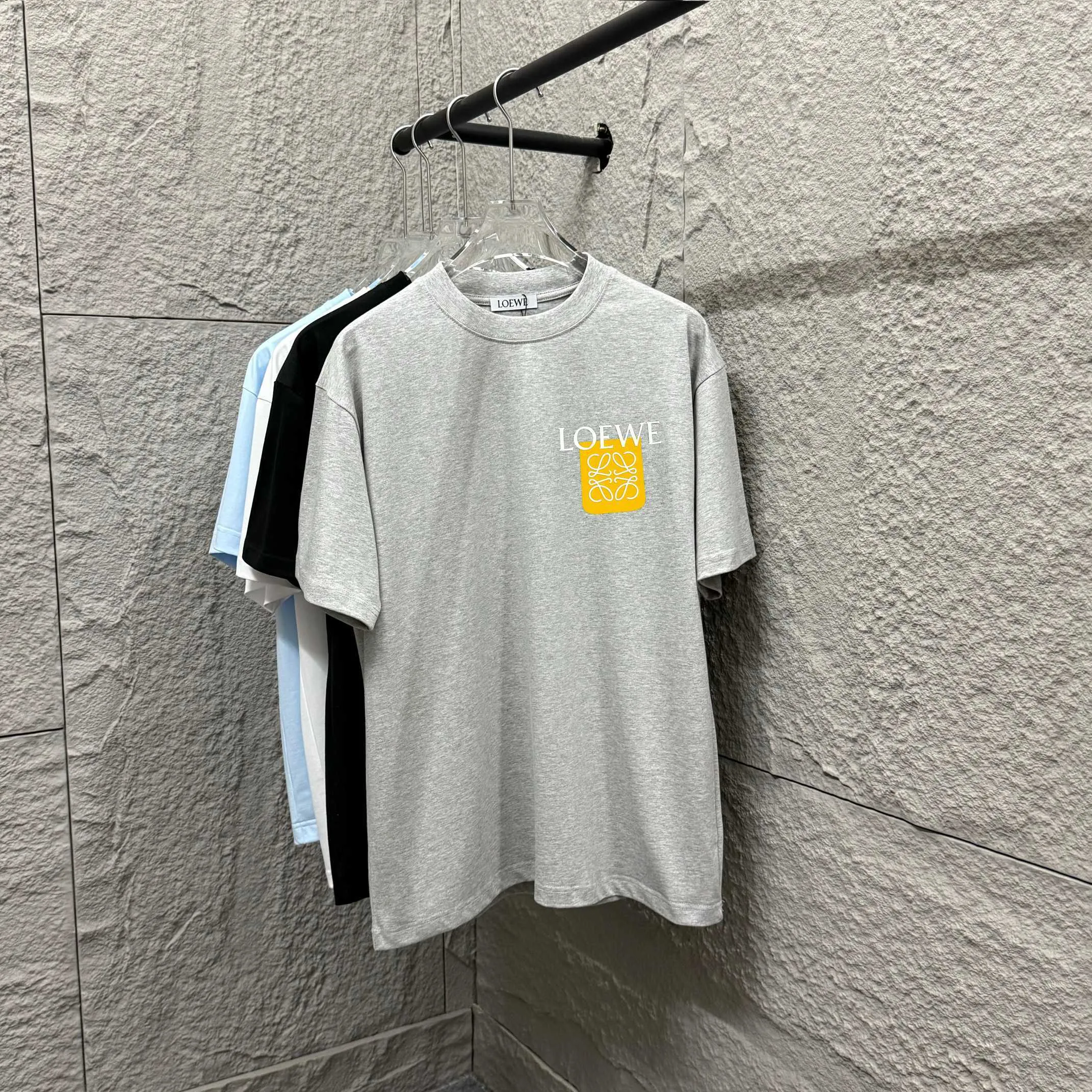 Loewe 2025春夏 グレー シンプルTシャツ - 画像 (3)