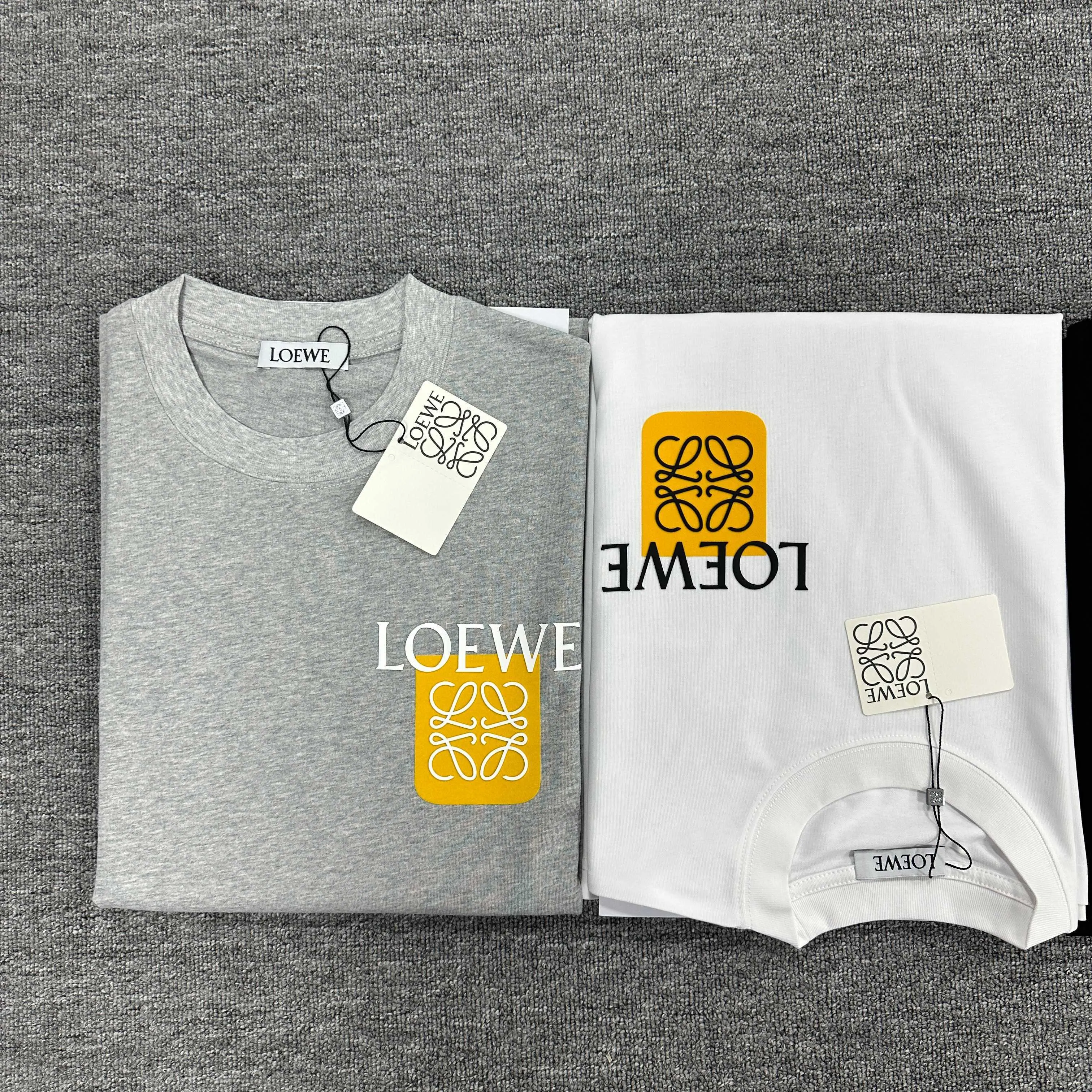 Loewe 2025春夏 グレー シンプルTシャツ - 画像 (9)