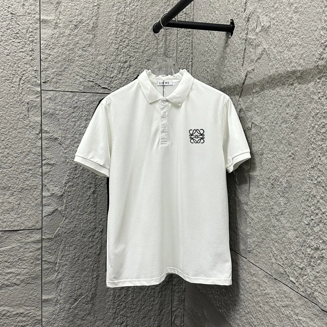 Loewe ポロシャツ白2025春夏新作